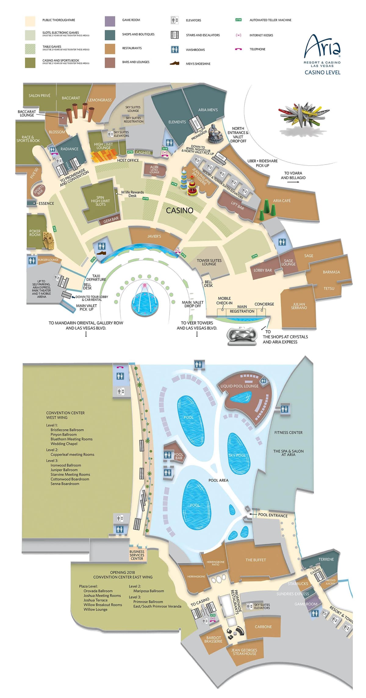 Las Vegas aria mapa