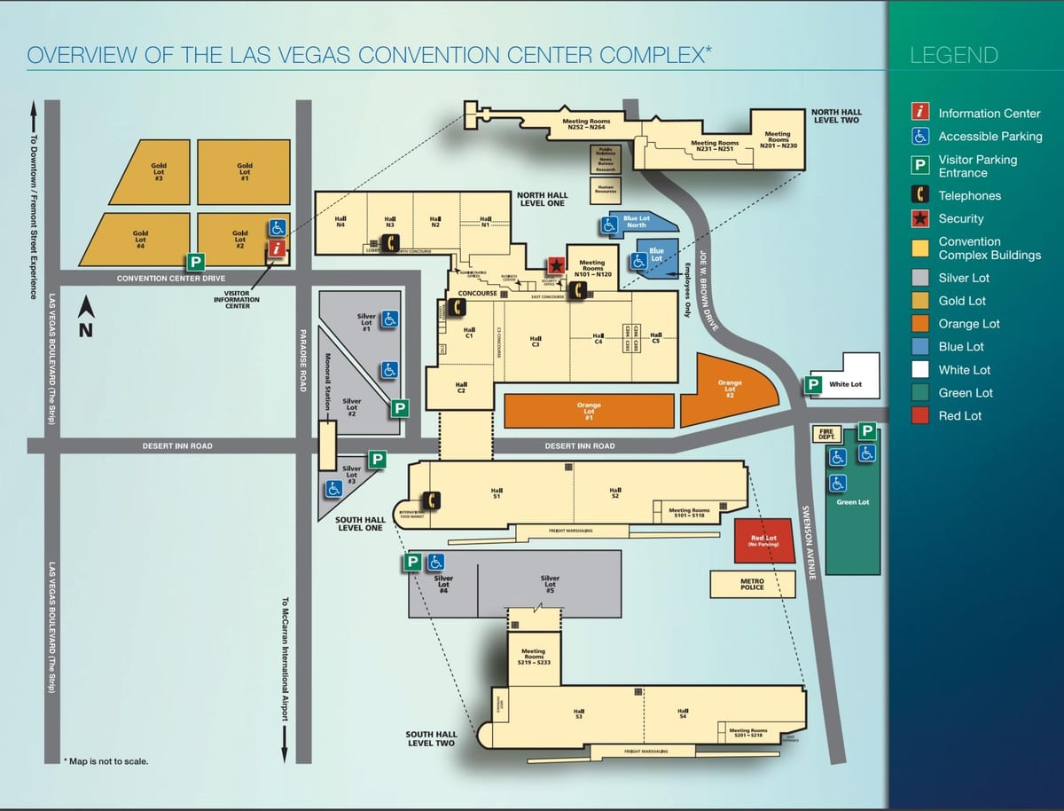 mapa ng Las Vegas convention center