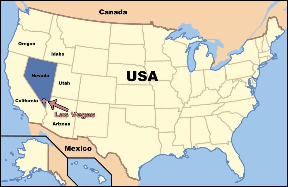 Las Vegas sa amin sa mapa