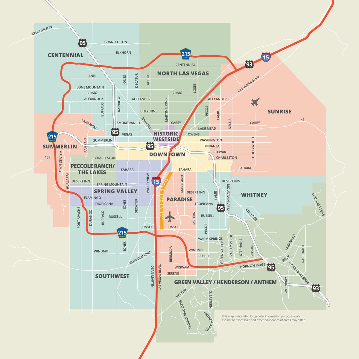 mapa Las Vegas Nevada