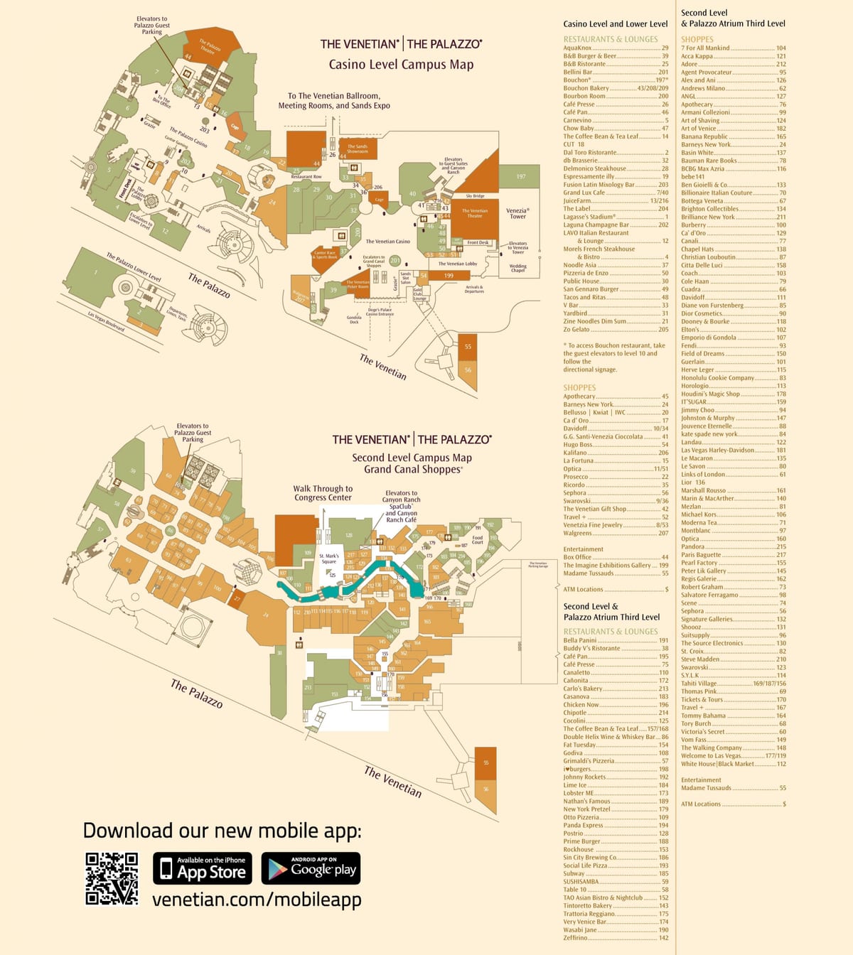 mapa ng mga taga-Benesiya Las Vegas