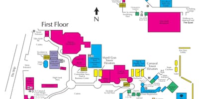 Mapa ng Harrah ' s Las Vegas